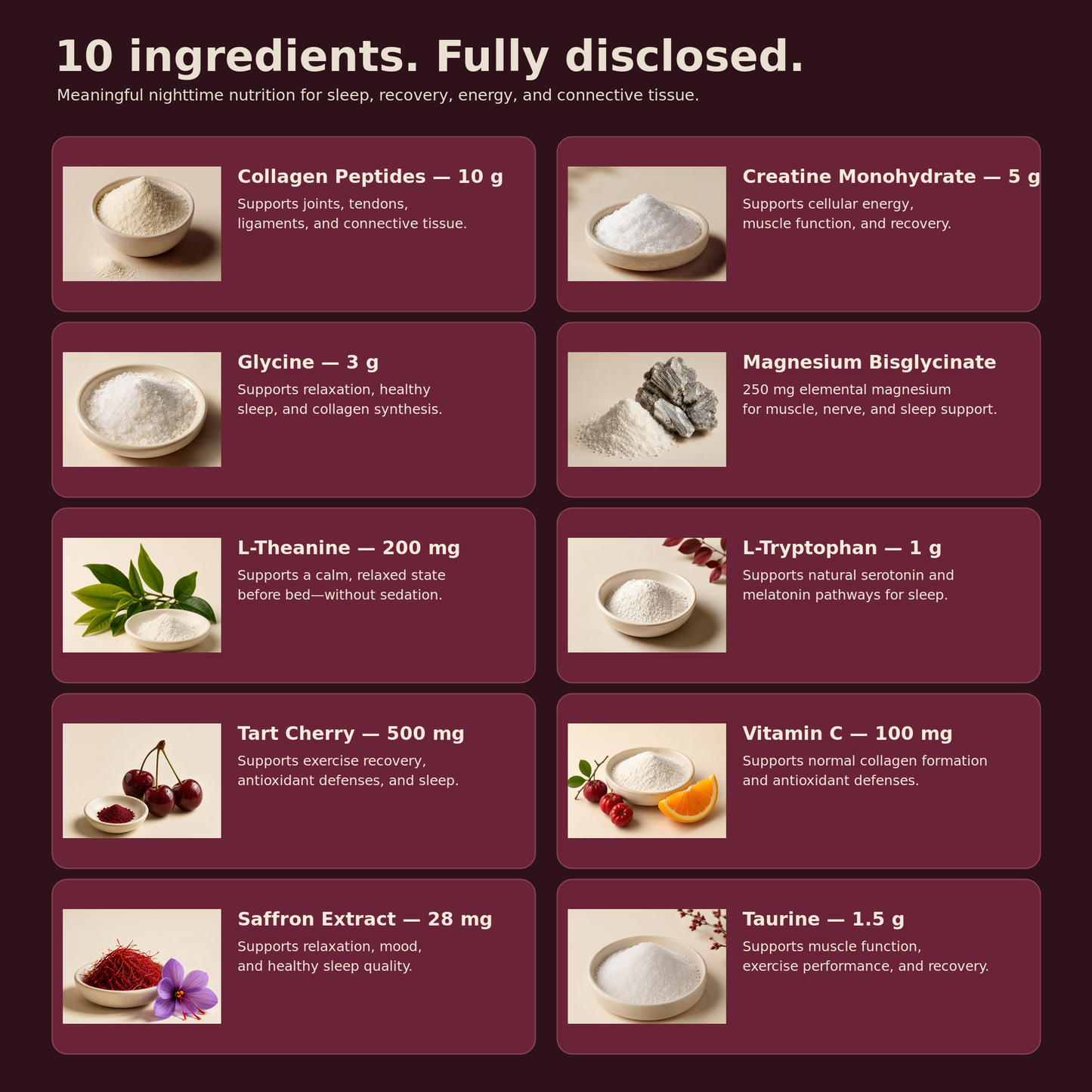 THIRD Nighttime Nutrition